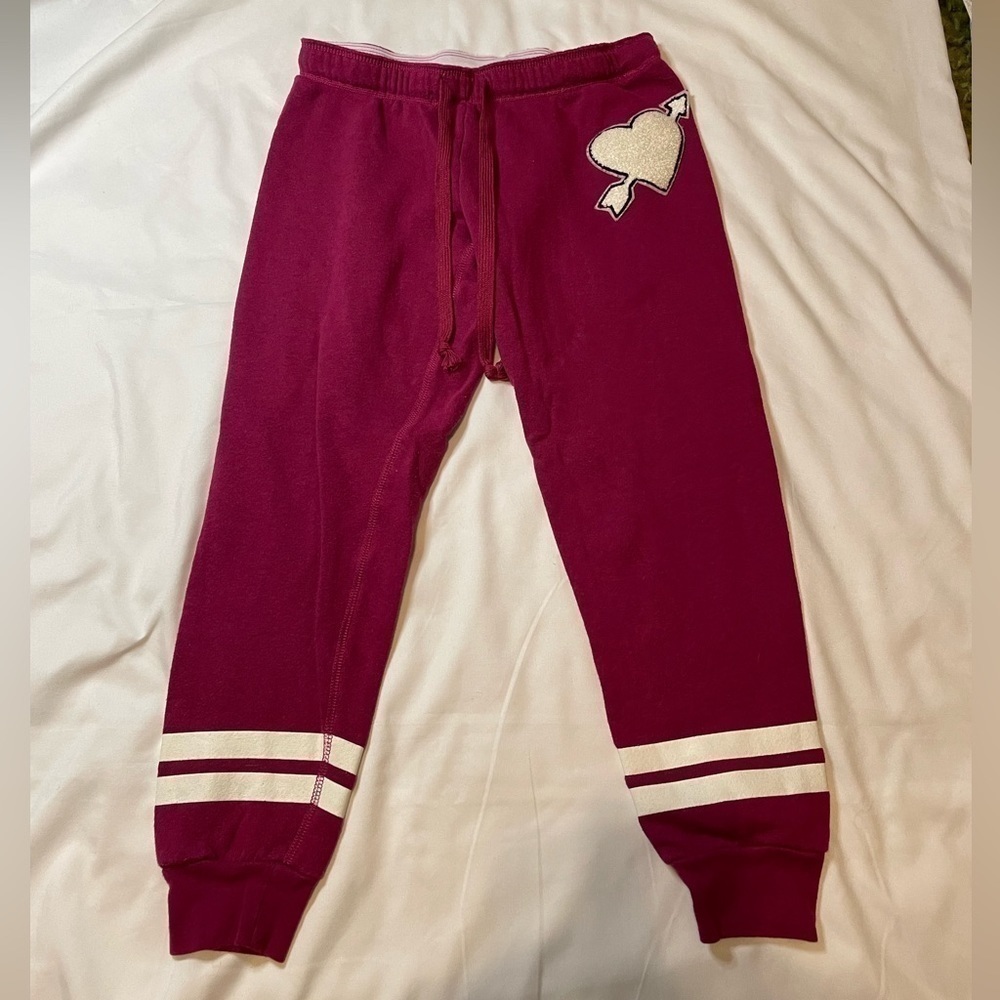 🐶🐶Girls Derek Heart size small pink sweatpants🐶🐶